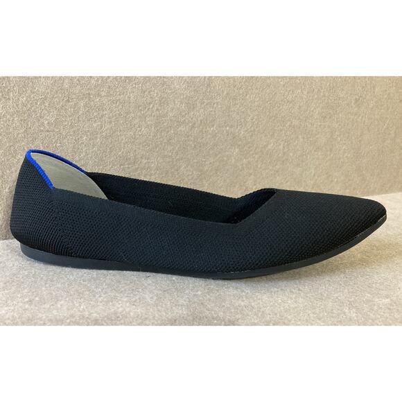 Rothy's The Point Ballet Flats Women’s Sz 8.5 Black Slip On Washable Shoes - Picture 2 of 6